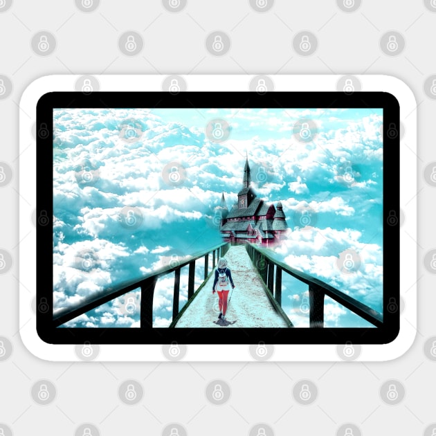 Way to heaven Digital manipulation Sticker by Honeynandal